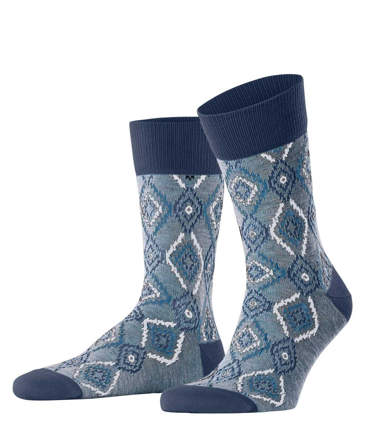 Skarpetki Falke Ikat Spell Socks Męskie Niebieskie | ECIBKF-279