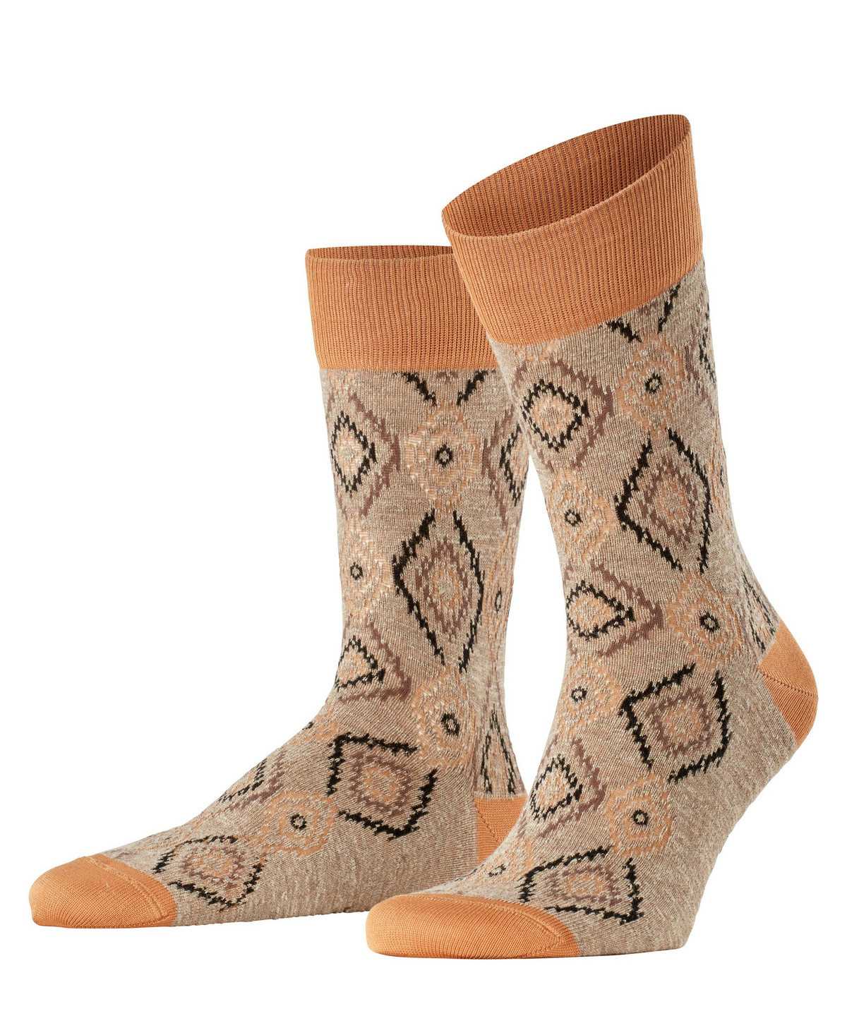 Skarpetki Falke Ikat Spell Socks Męskie Pomarańczowe | QFBGTZ-061