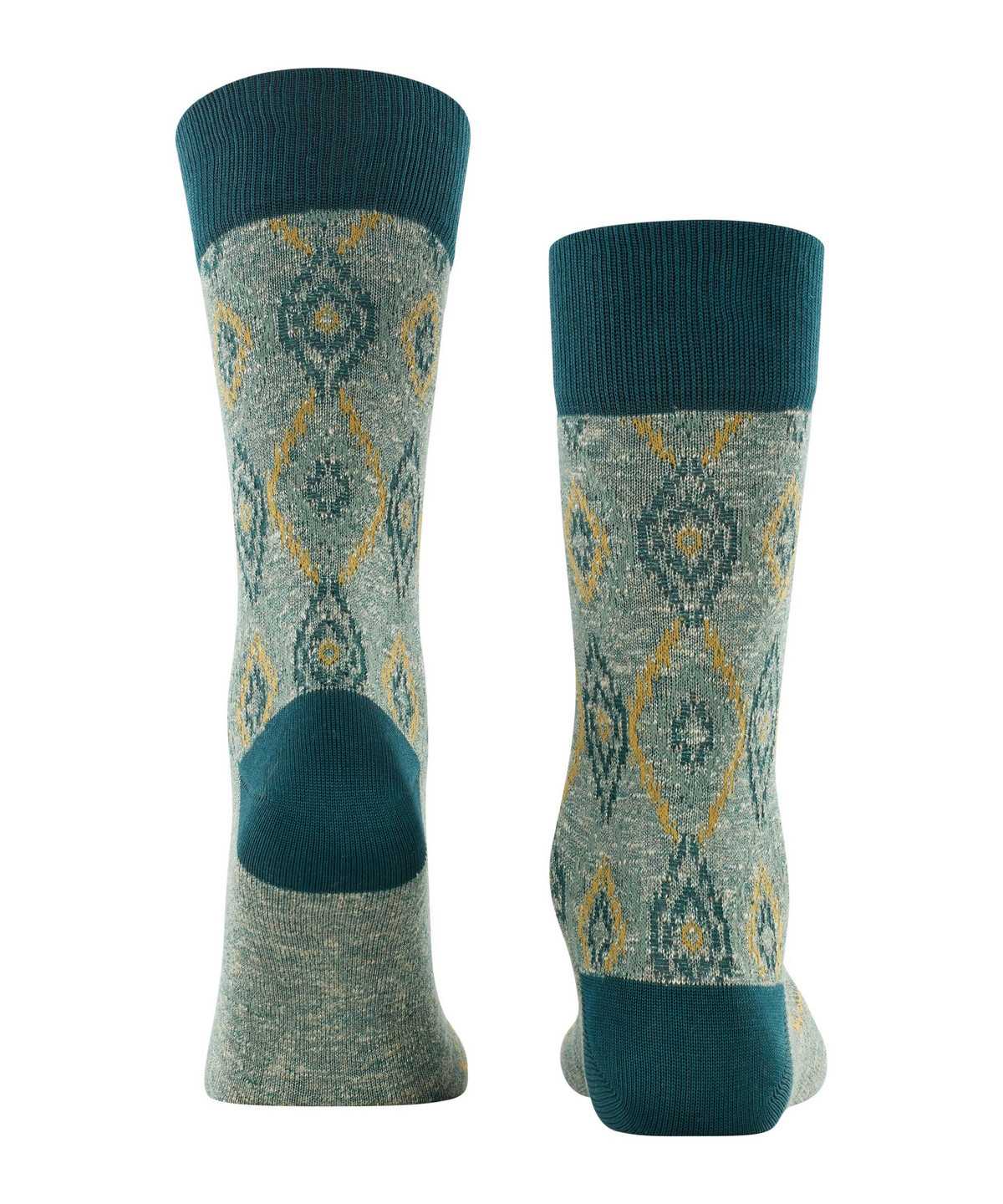 Skarpetki Falke Ikat Spell Socks Męskie Zielone | SAPRJO-803