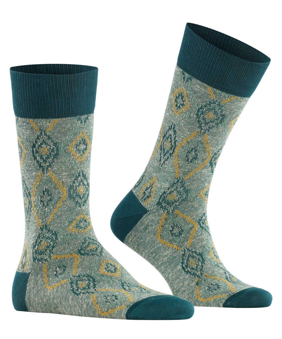 Skarpetki Falke Ikat Spell Socks Męskie Zielone | SAPRJO-803