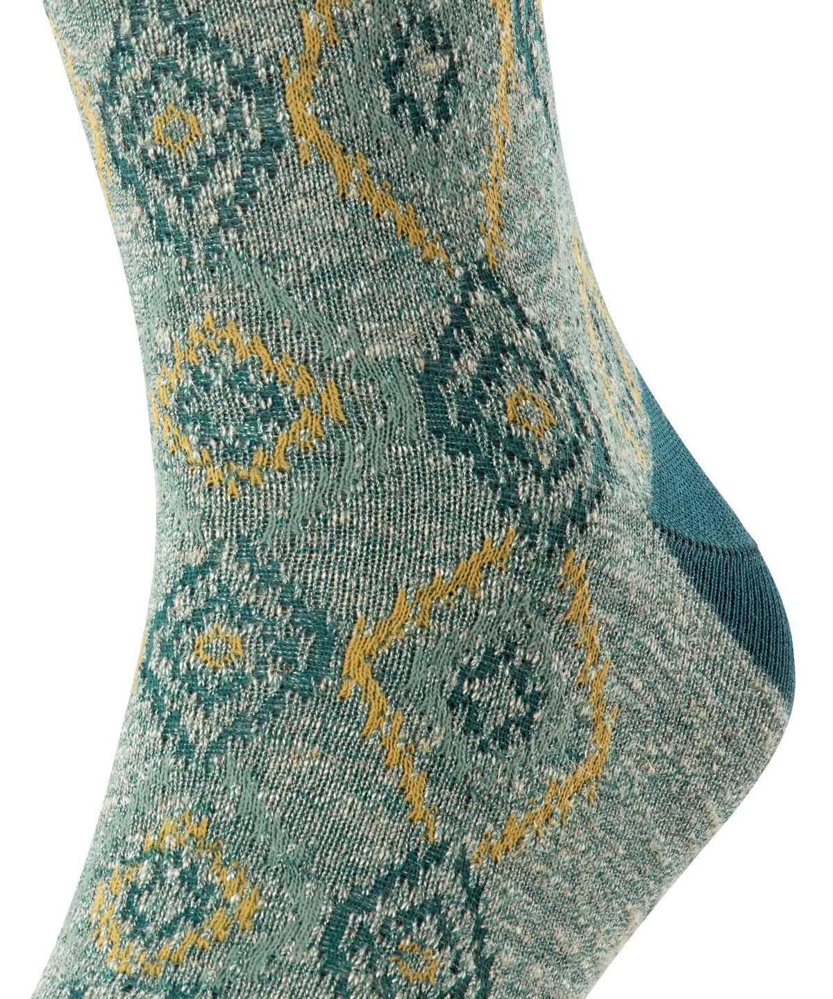 Skarpetki Falke Ikat Spell Socks Męskie Zielone | SAPRJO-803