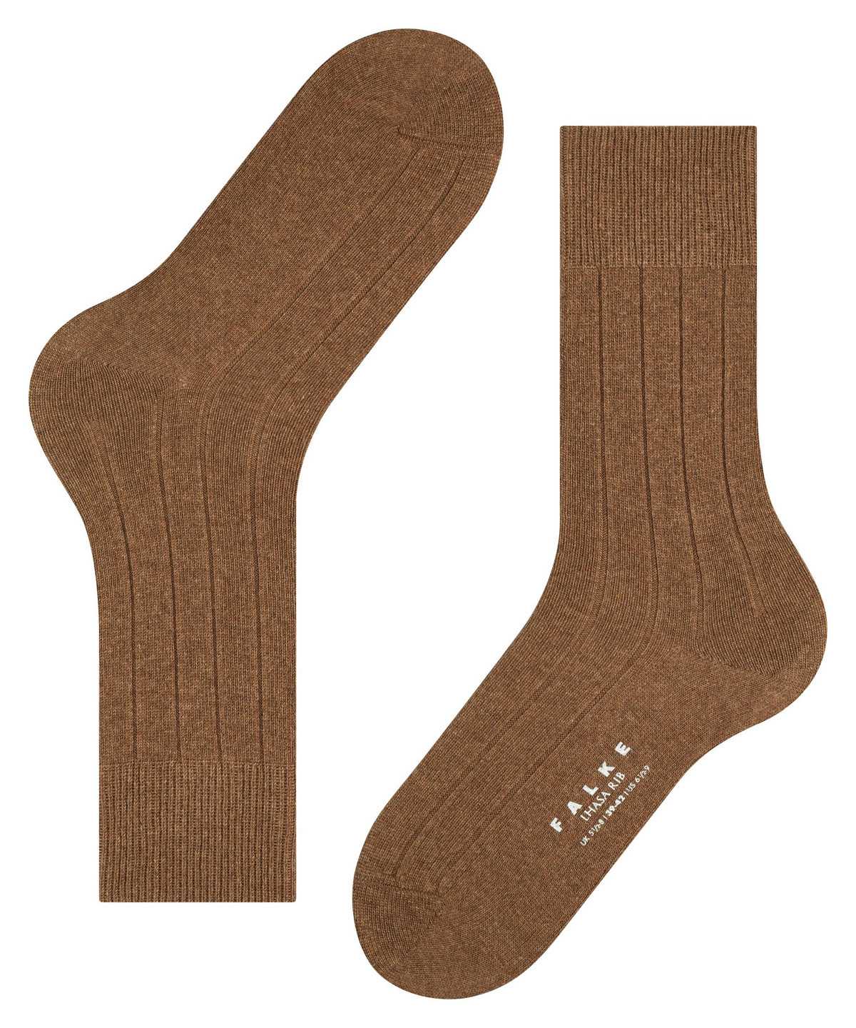 Skarpetki Falke Lhasa Rib Socks Męskie Brązowe | JCIUZW-960