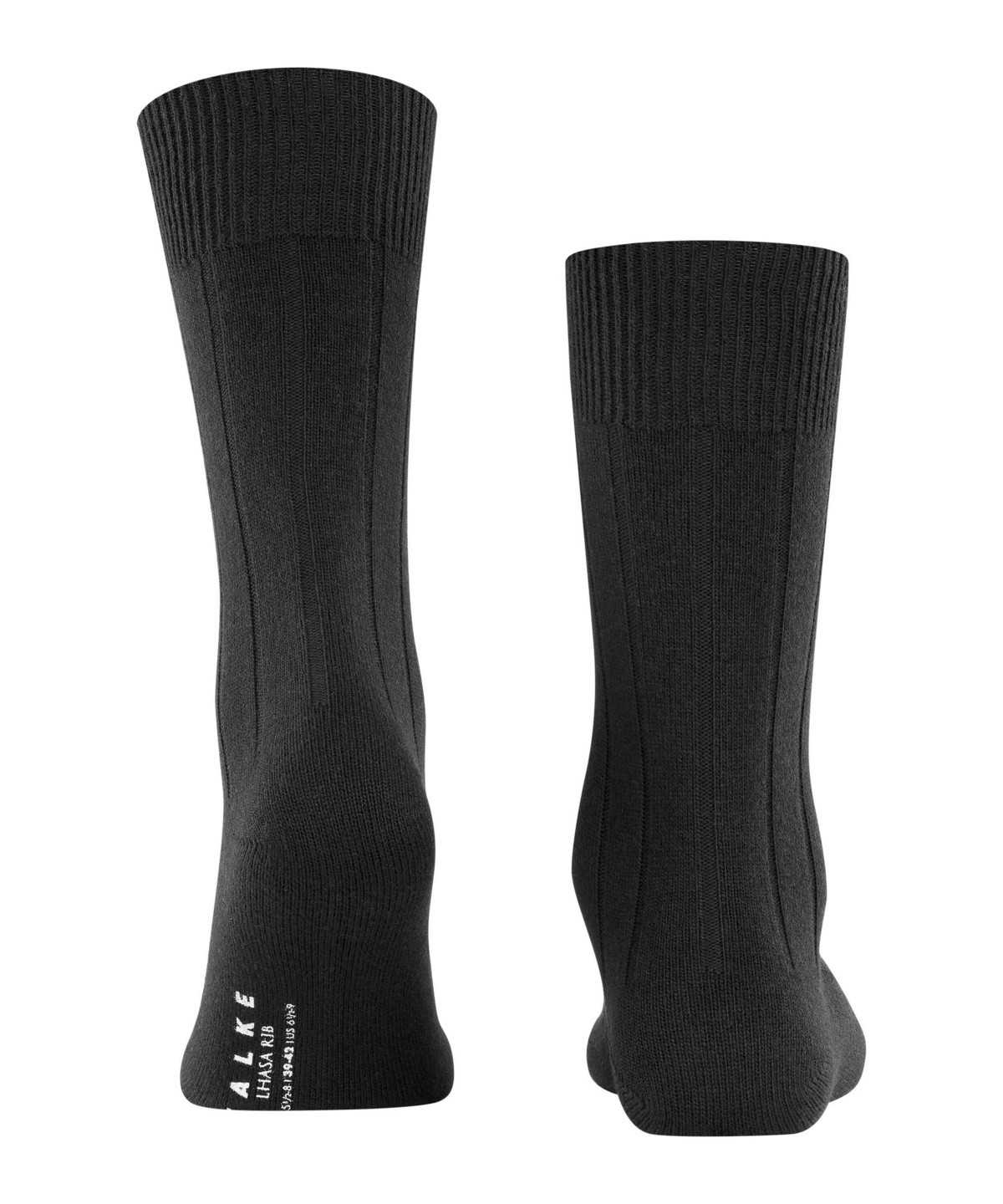 Skarpetki Falke Lhasa Rib Socks Męskie Czarne | MZIJYH-657