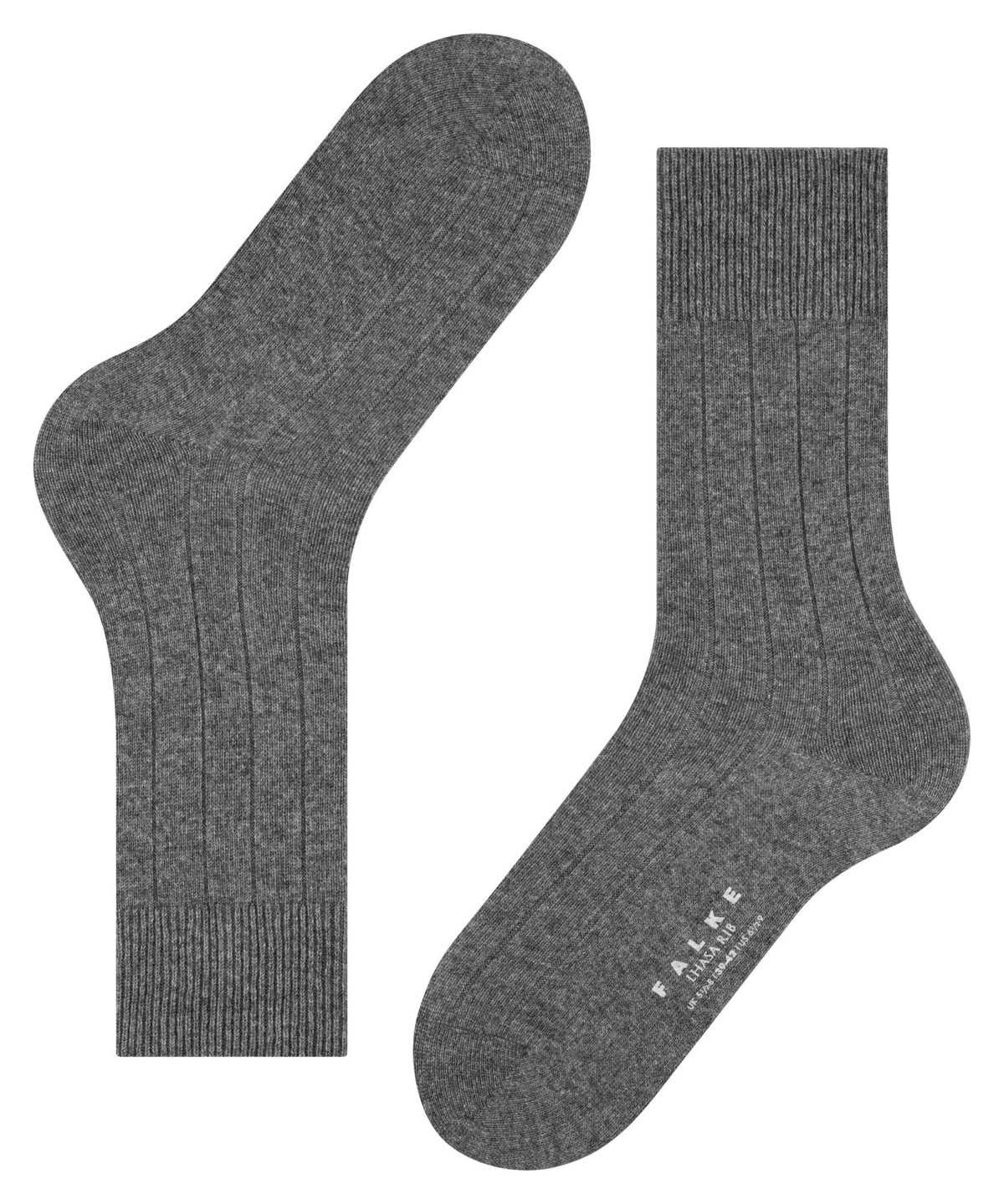 Skarpetki Falke Lhasa Rib Socks Męskie Szare | ZGEKAN-519