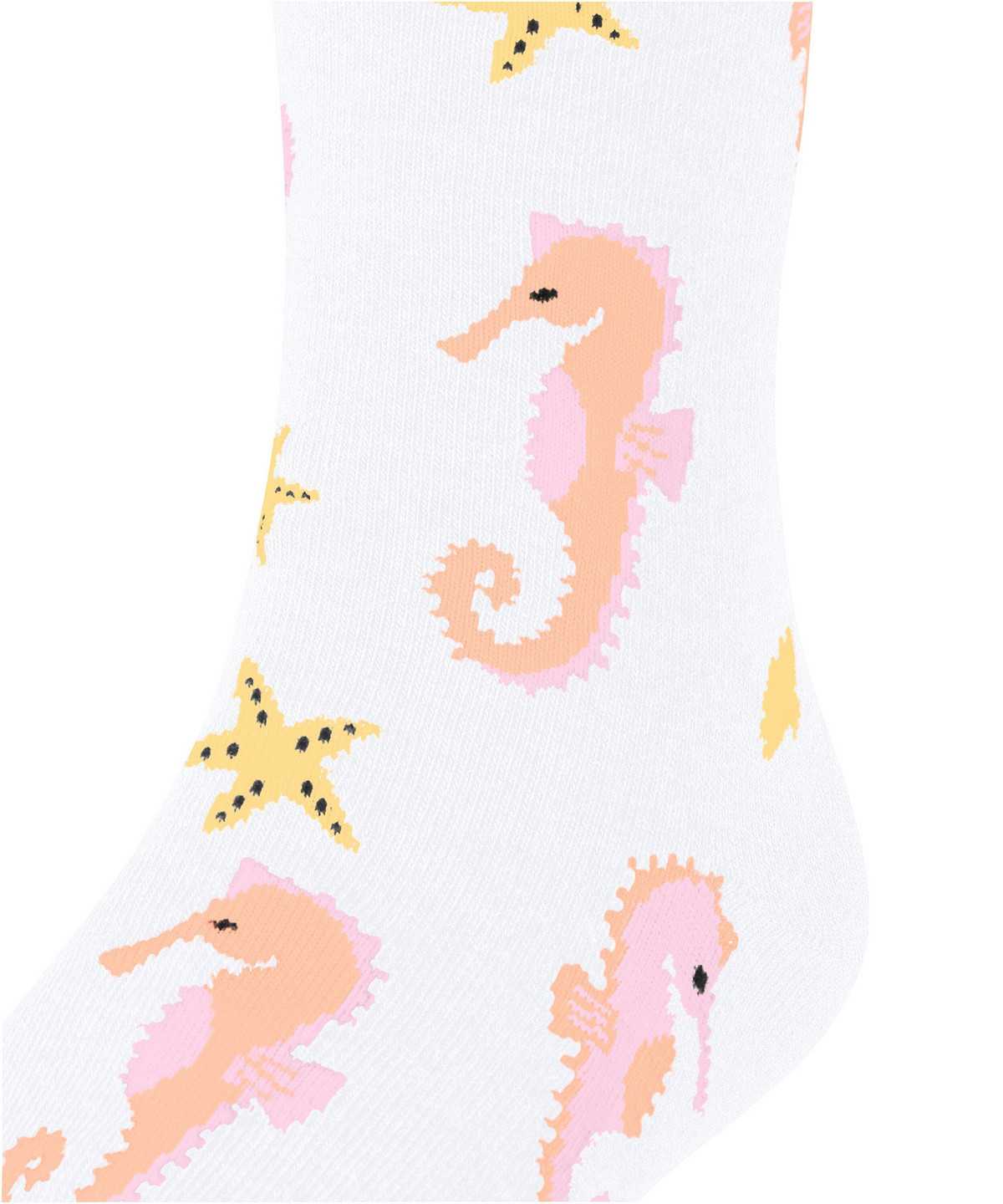 Skarpetki Falke Lovely Seahorses Socks Dziecięce Białe | NKEQYM-630