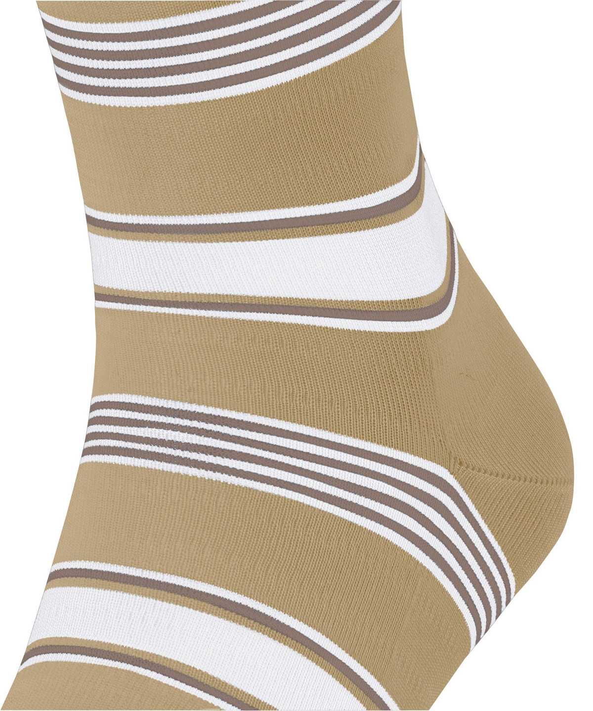 Skarpetki Falke Marina Stripe Socks Męskie Beżowe | LQXNYZ-975