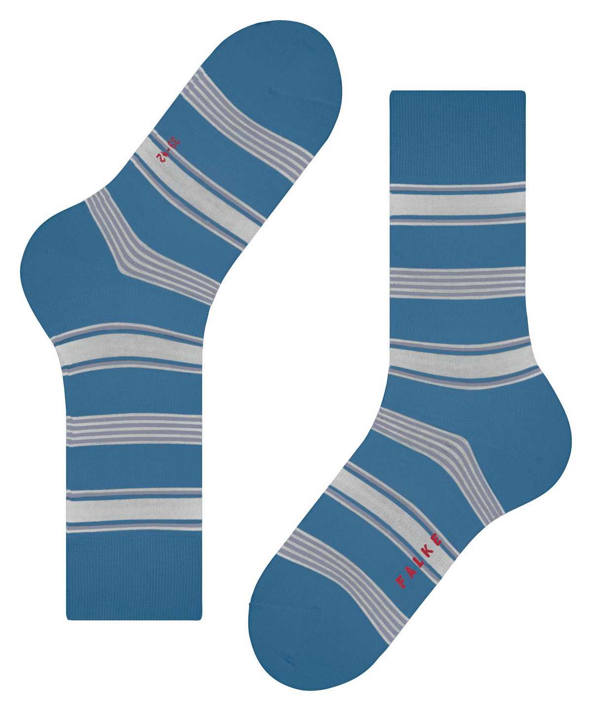 Skarpetki Falke Marina Stripe Socks Męskie Niebieskie | XWJOFP-607