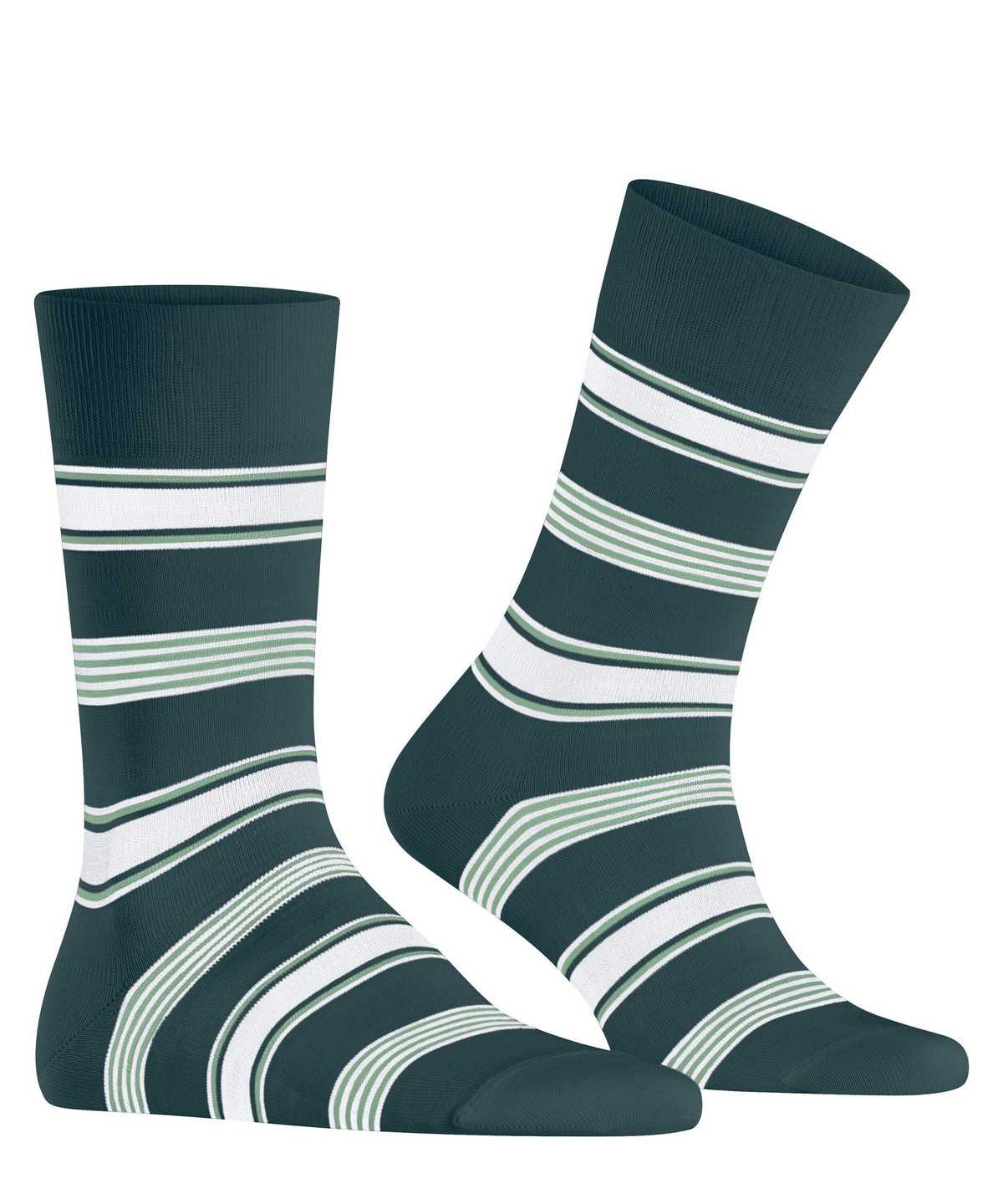 Skarpetki Falke Marina Stripe Socks Męskie Zielone | ULNIBO-280