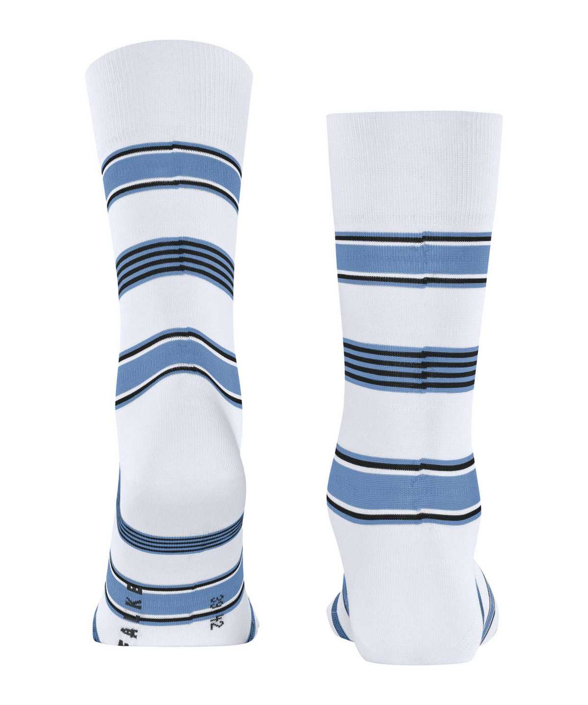 Skarpetki Falke Marina Stripe Socks Męskie Białe | COGBVE-728