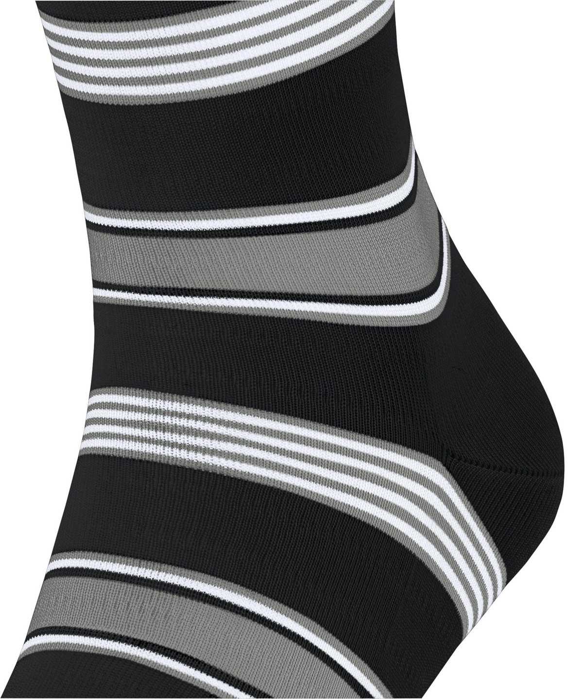 Skarpetki Falke Marina Stripe Socks Męskie Czarne | GZTJYQ-829