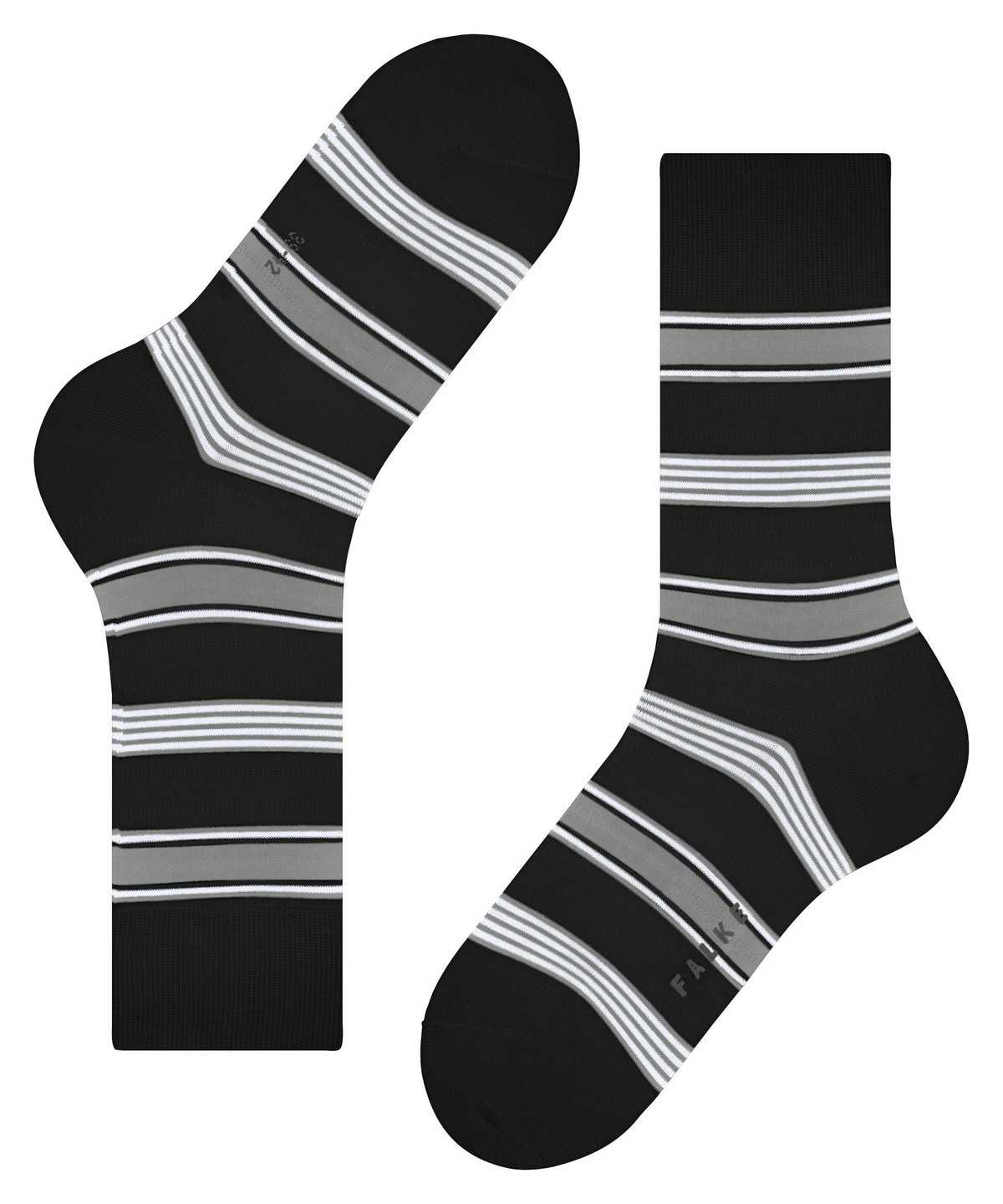 Skarpetki Falke Marina Stripe Socks Męskie Czarne | GZTJYQ-829