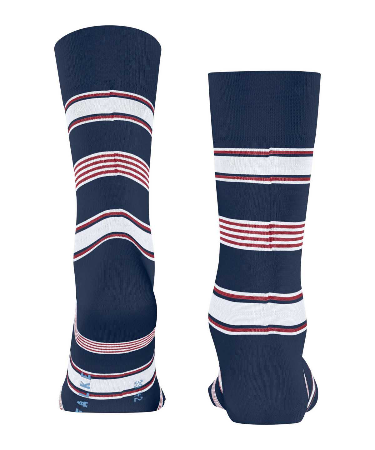 Skarpetki Falke Marina Stripe Socks Męskie Niebieskie | HGKFOU-053