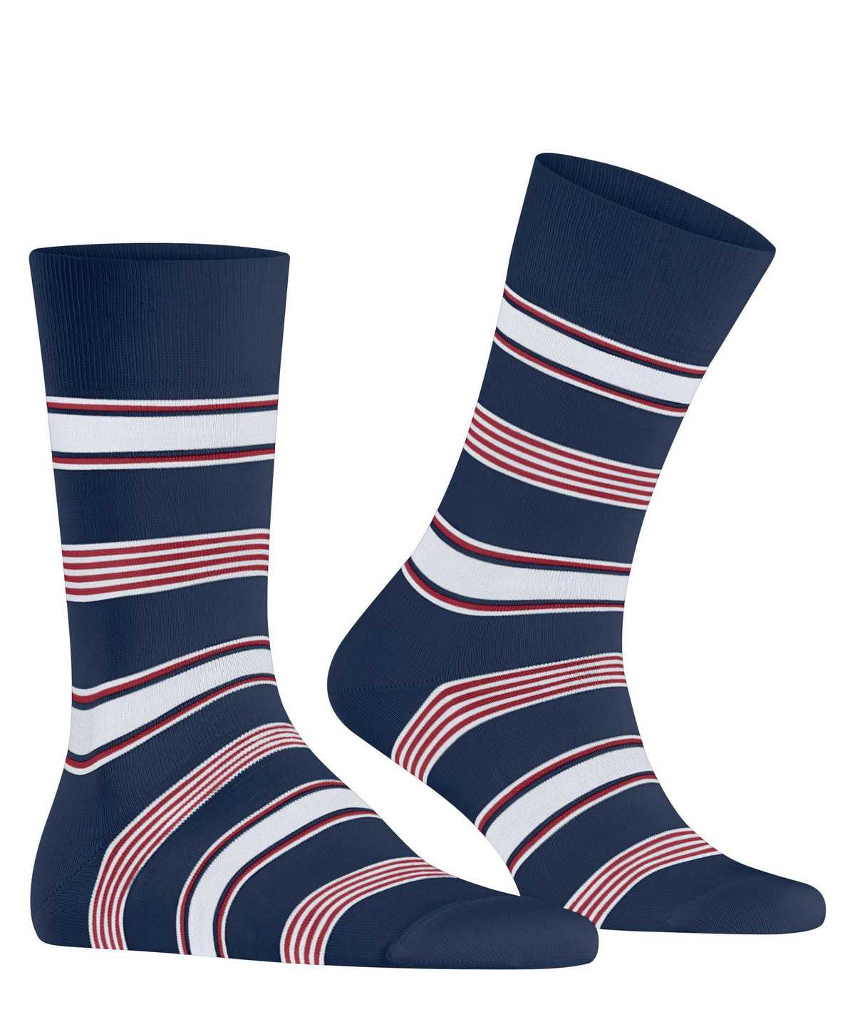 Skarpetki Falke Marina Stripe Socks Męskie Niebieskie | HGKFOU-053