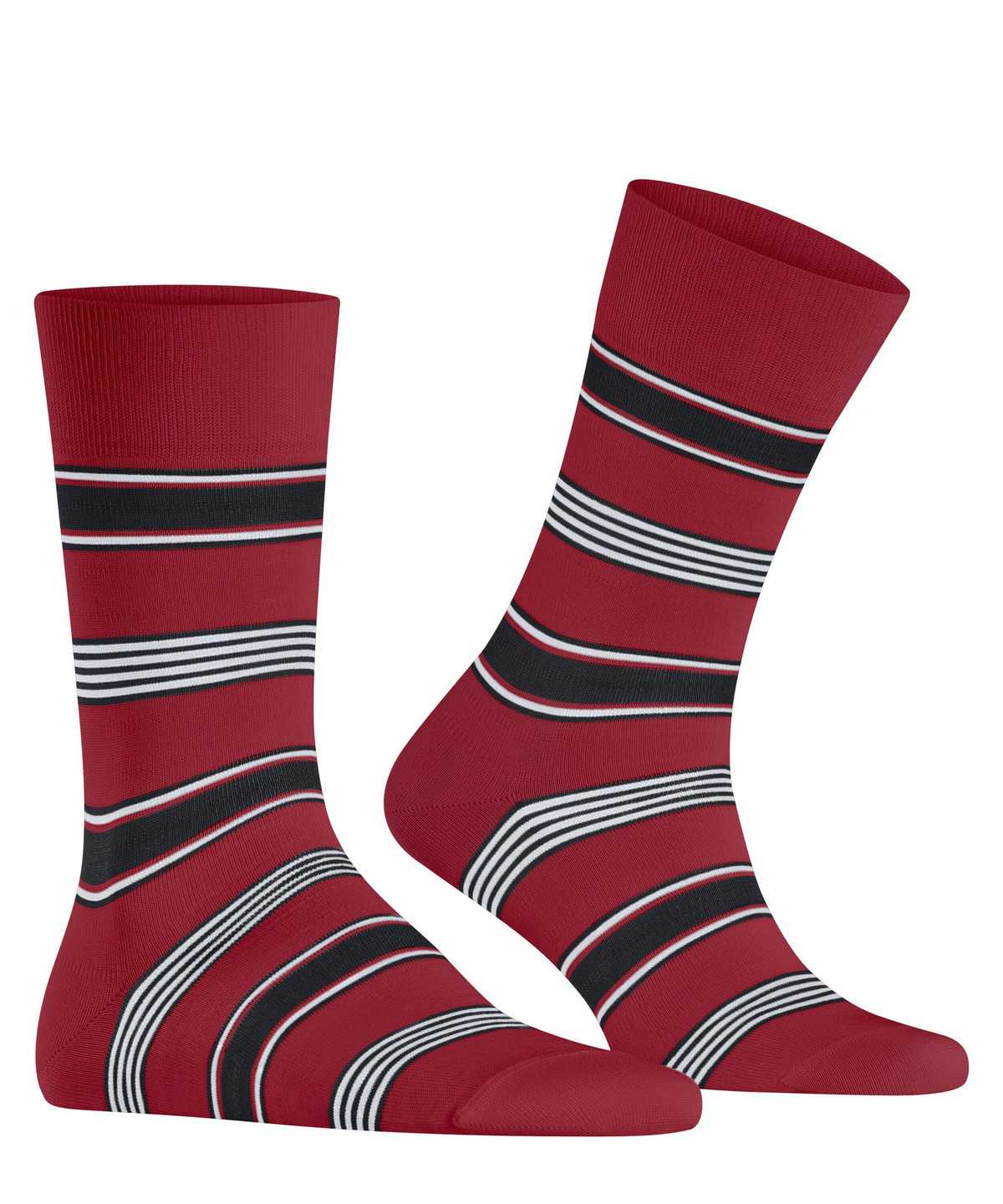 Skarpetki Falke Marina Stripe Socks Męskie Czerwone | RFPASQ-827