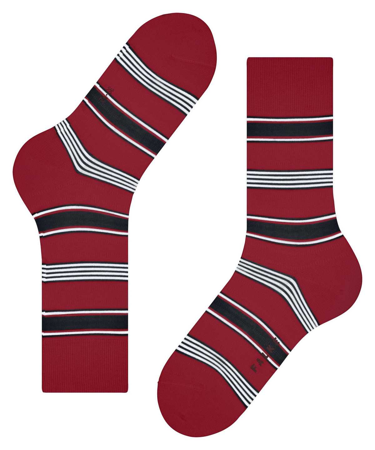 Skarpetki Falke Marina Stripe Socks Męskie Czerwone | RFPASQ-827