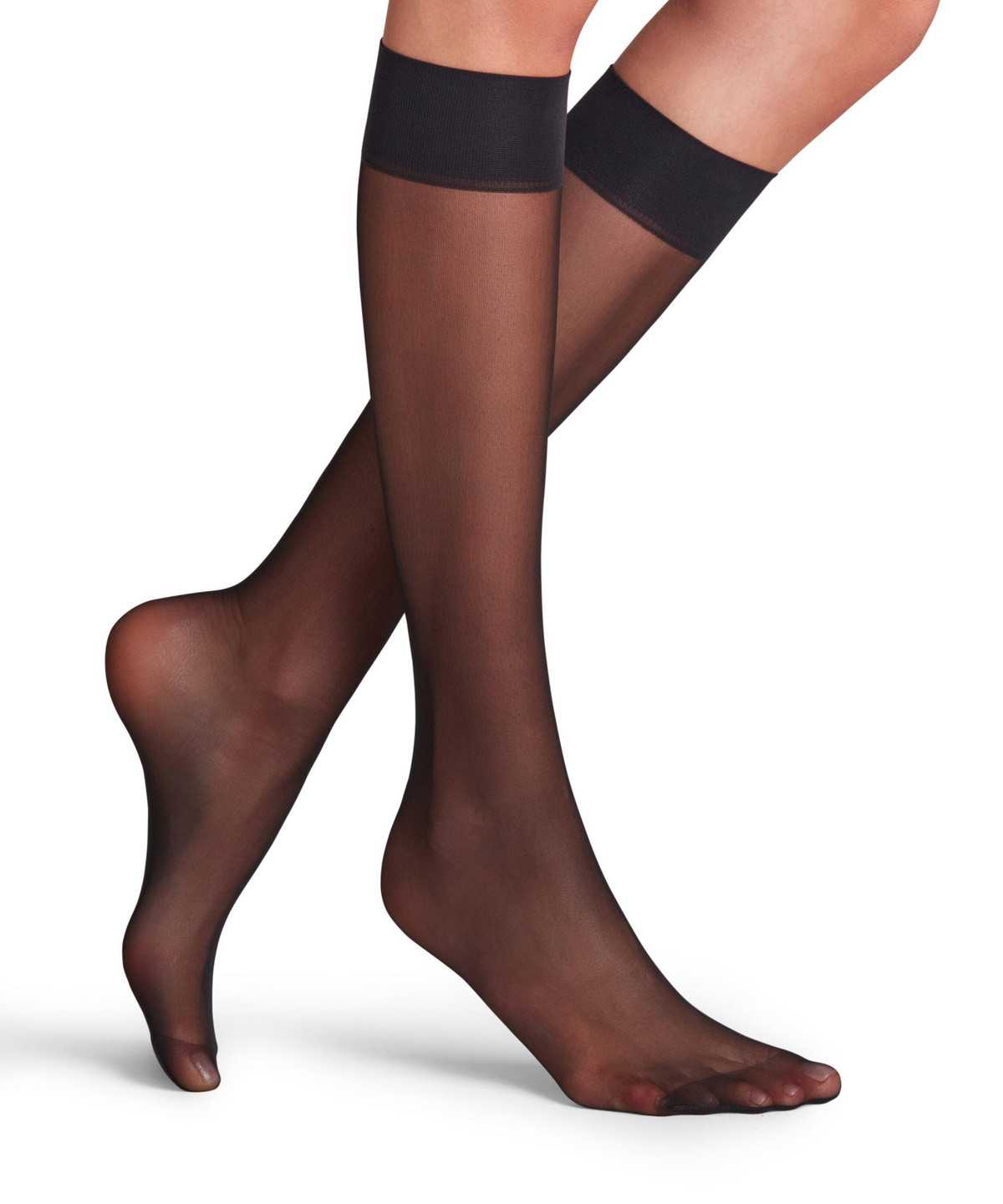 Skarpetki Falke Matt Deluxe 20 DEN Knee-high Socks Damskie Czarne | TBXOUY-830