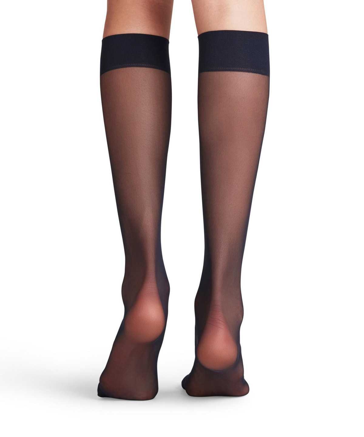 Skarpetki Falke Matt Deluxe 20 DEN Knee-high Socks Damskie Niebieskie | QKTCID-042