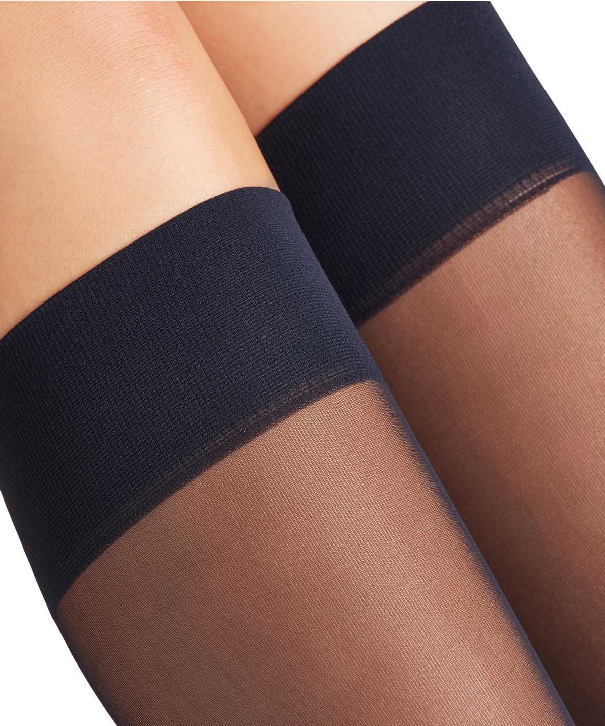 Skarpetki Falke Matt Deluxe 20 DEN Knee-high Socks Damskie Niebieskie | QKTCID-042