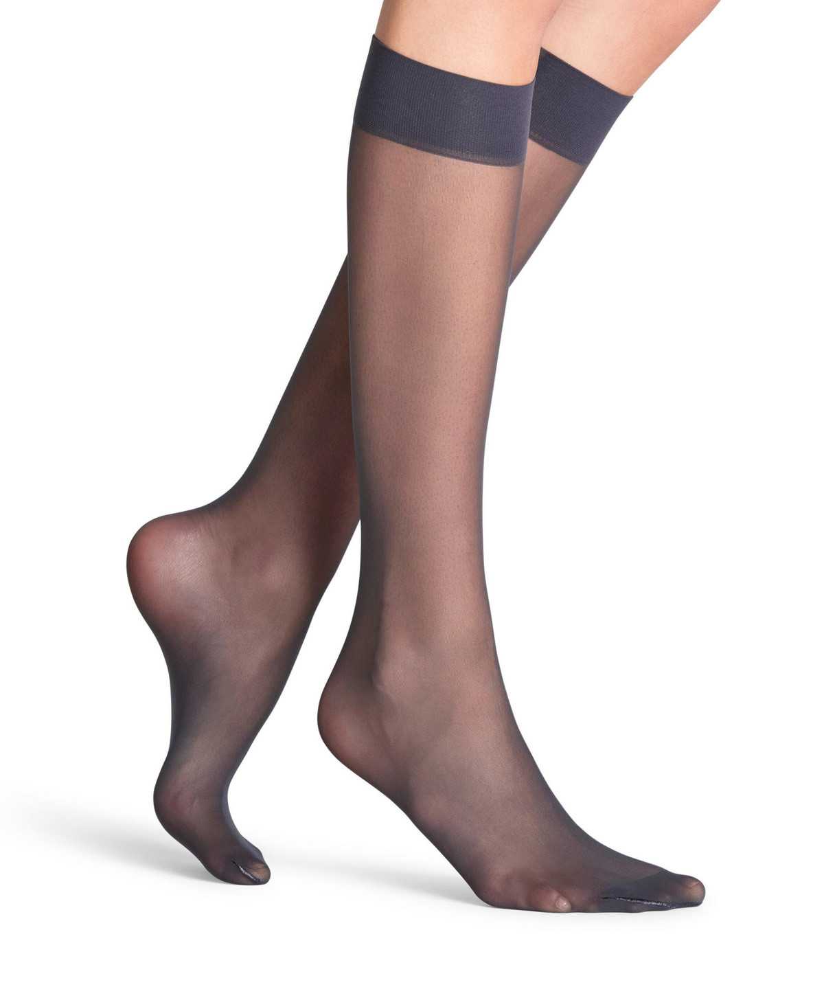 Skarpetki Falke Matt Deluxe 20 DEN Knee-high Socks Damskie Szare | EDJYCW-250