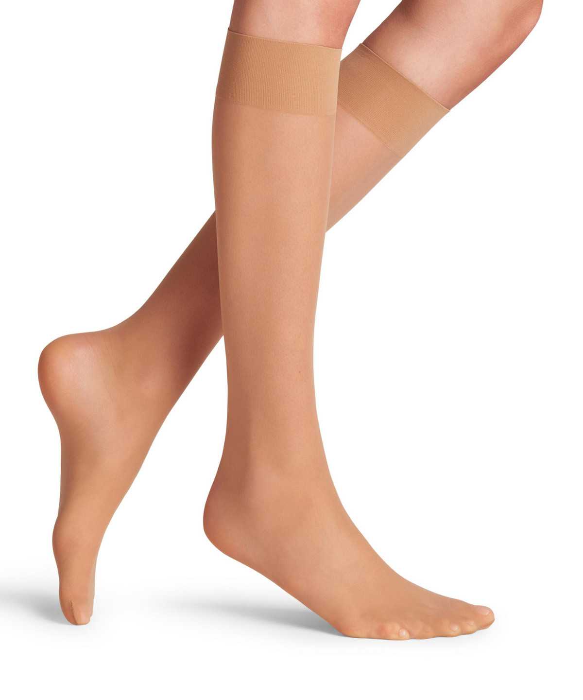 Skarpetki Falke Matt Deluxe 20 DEN Knee-high Socks Damskie Brązowe | BUGHKZ-721