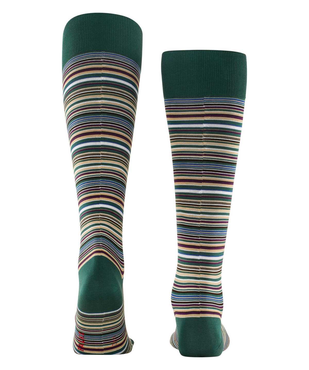 Skarpetki Falke Microblock Knee-high Socks Męskie Zielone | QLPESW-795