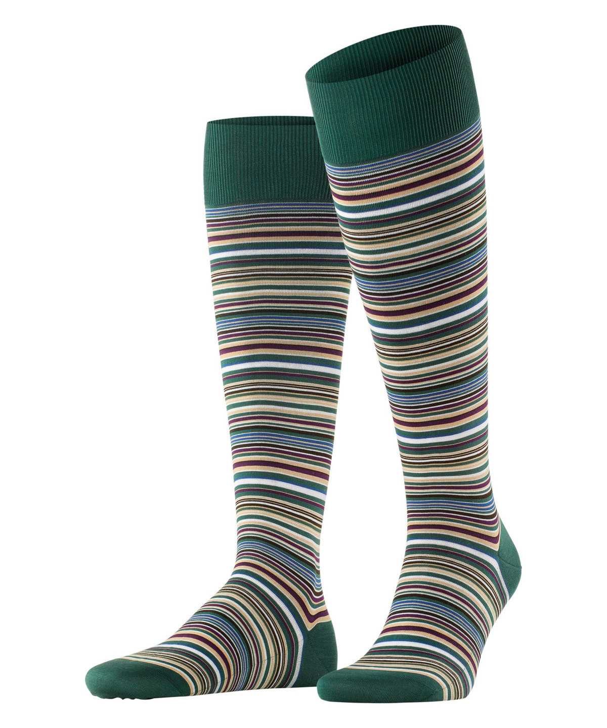 Skarpetki Falke Microblock Knee-high Socks Męskie Zielone | QLPESW-795