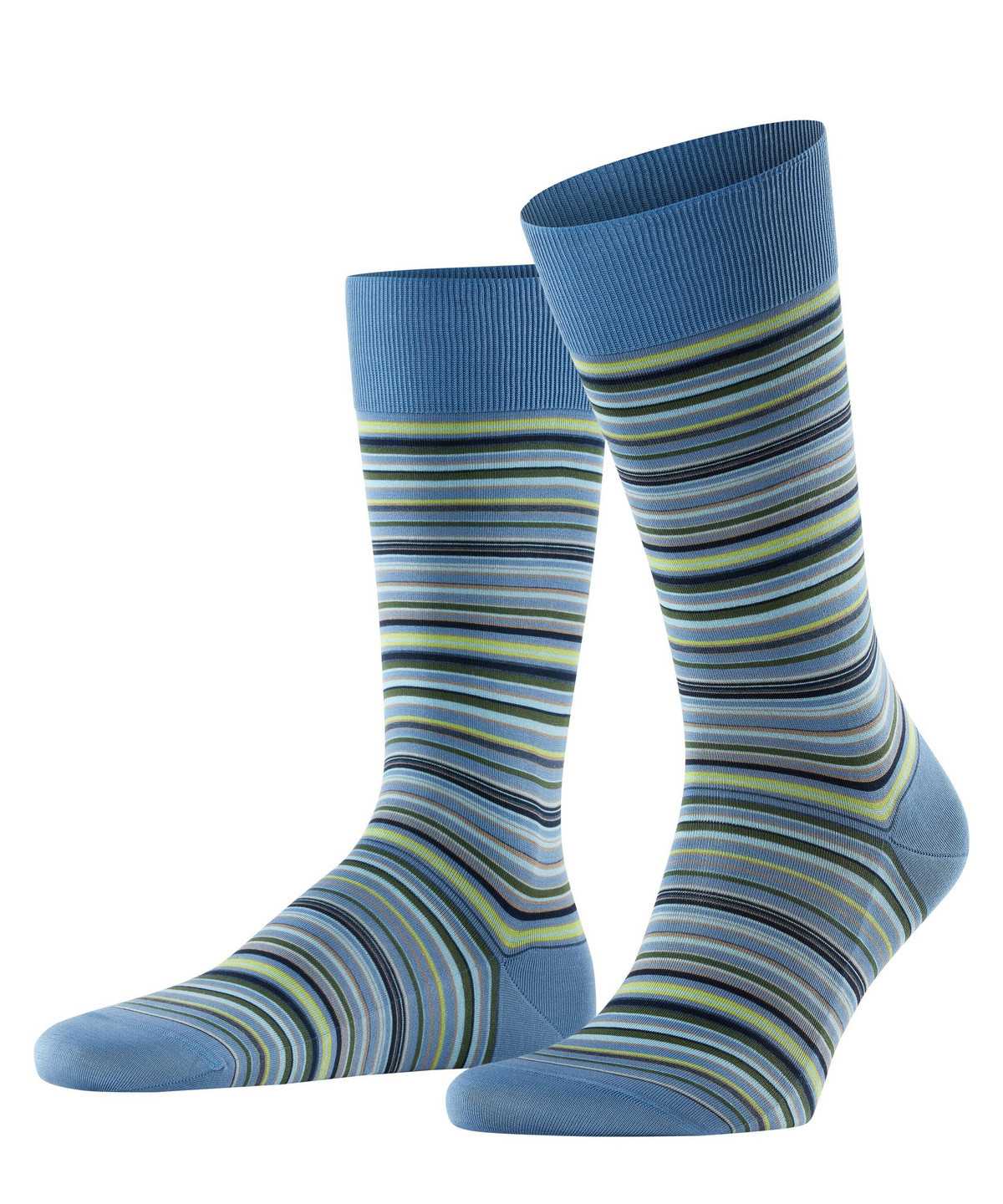 Skarpetki Falke Microblock Socks Męskie Niebieskie | DKVJEY-652