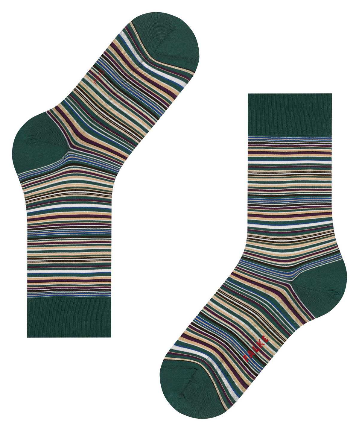 Skarpetki Falke Microblock Socks Męskie Zielone | YARZPJ-125