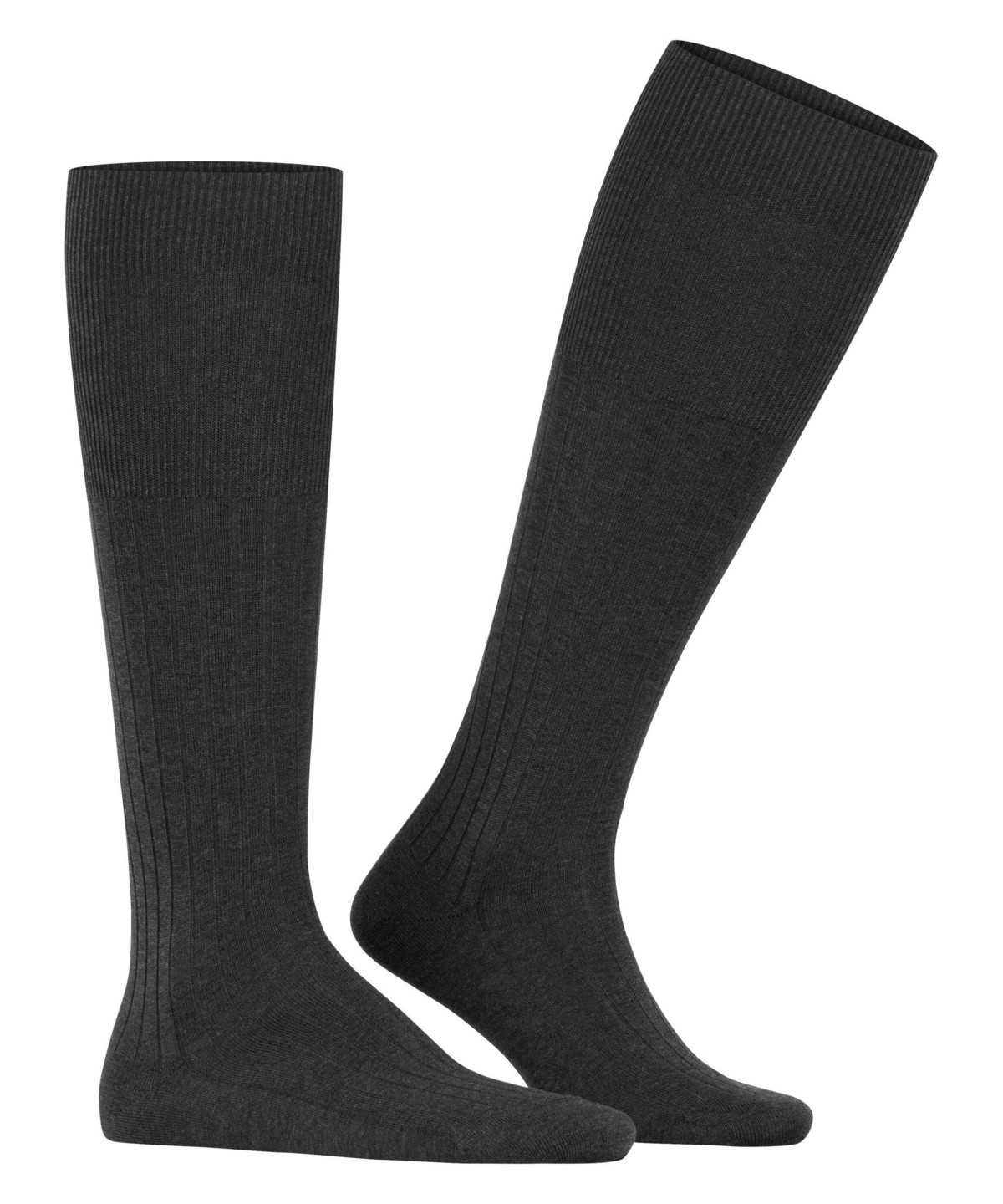 Skarpetki Falke Milano Knee-high Socks Męskie Szare | SHWCKR-634