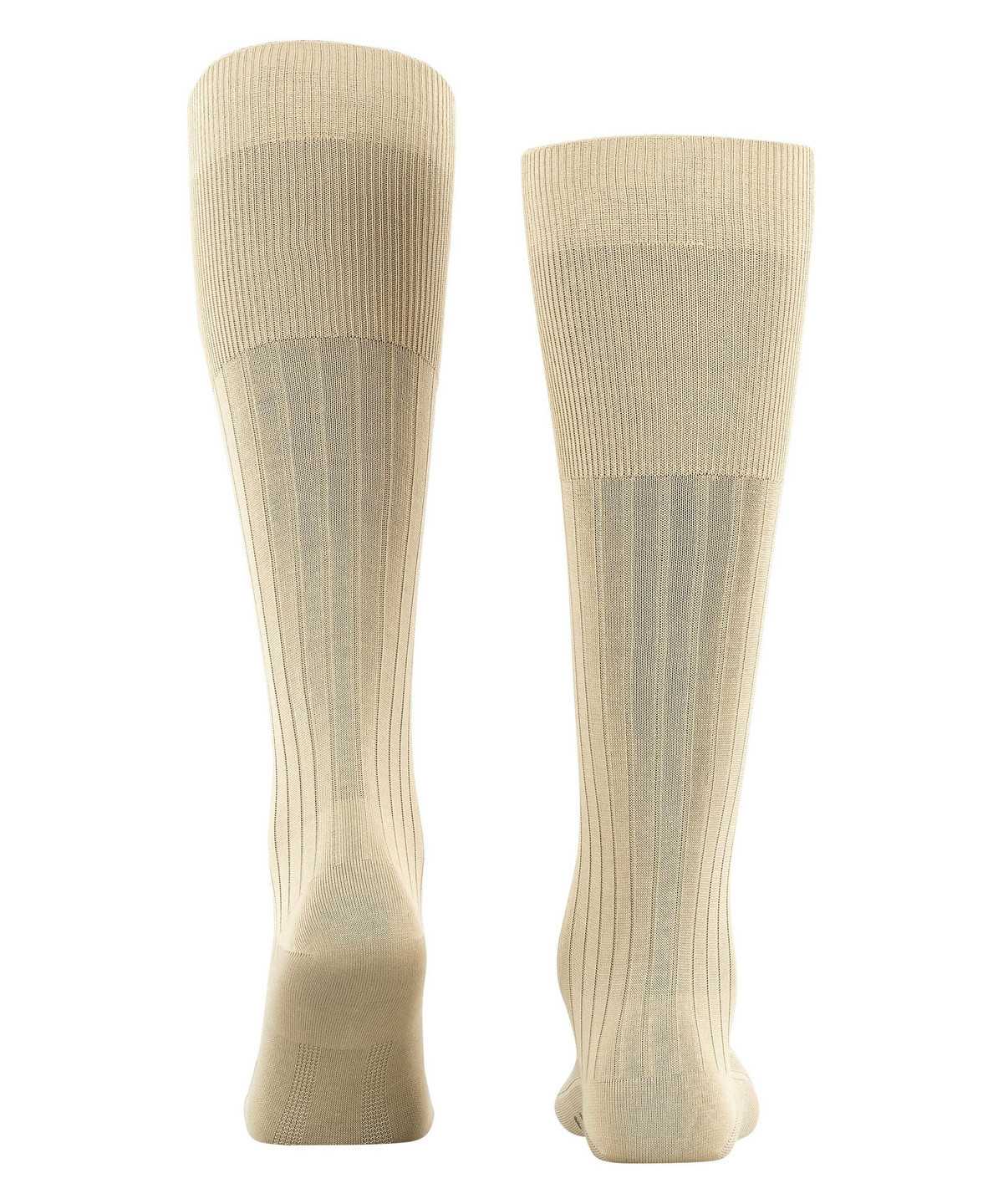 Skarpetki Falke Milano Knee-high Socks Męskie Beżowe | EUDTJN-485