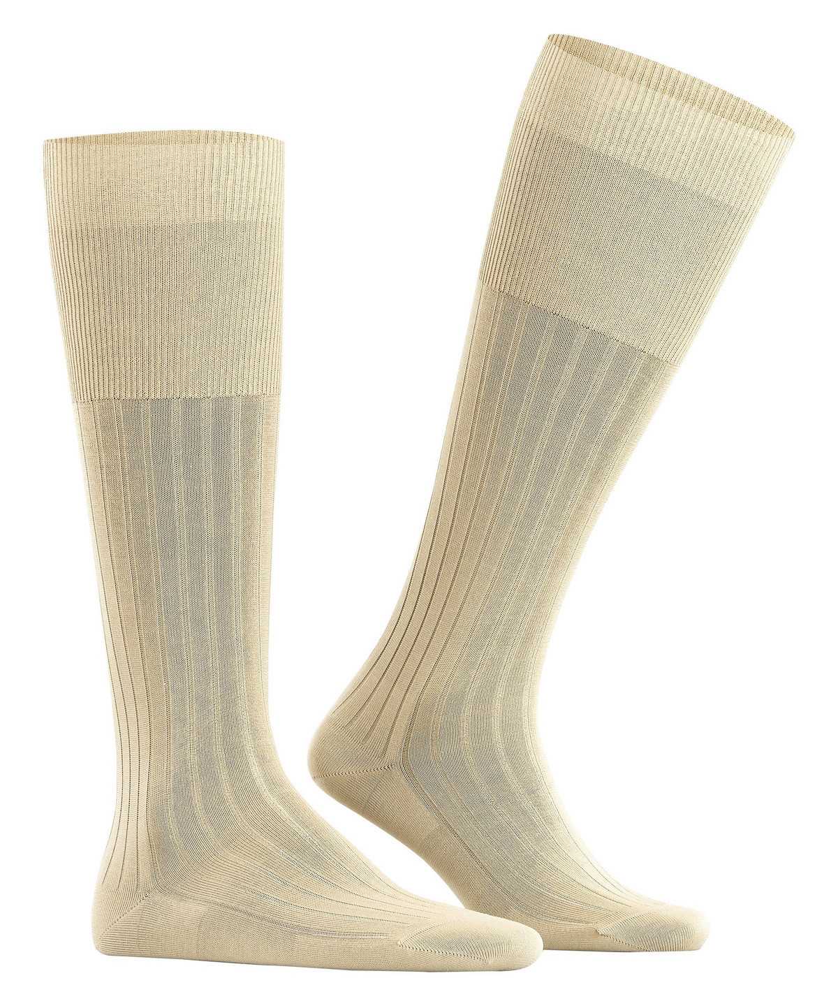 Skarpetki Falke Milano Knee-high Socks Męskie Beżowe | EUDTJN-485