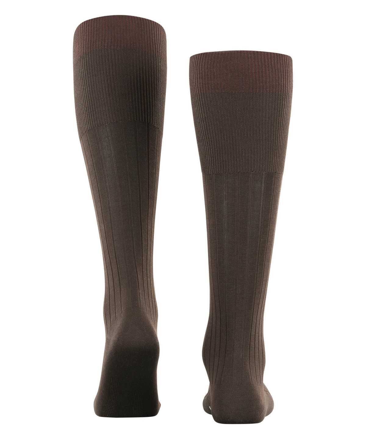 Skarpetki Falke Milano Knee-high Socks Męskie Brązowe | JENXVI-034