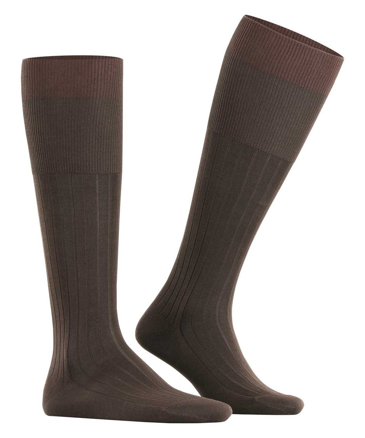 Skarpetki Falke Milano Knee-high Socks Męskie Brązowe | JENXVI-034