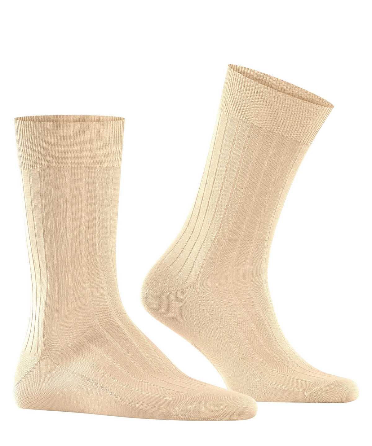 Skarpetki Falke Milano Socks Męskie Beżowe | CIWGDP-962