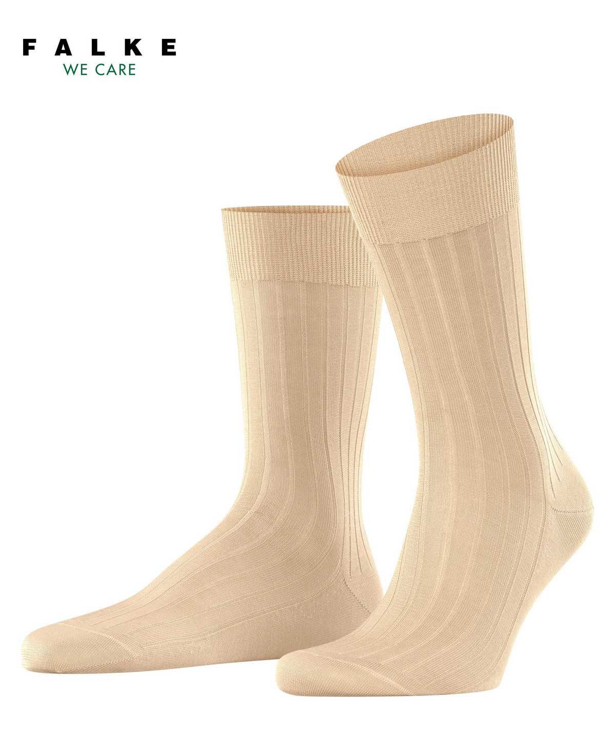 Skarpetki Falke Milano Socks Męskie Beżowe | CIWGDP-962