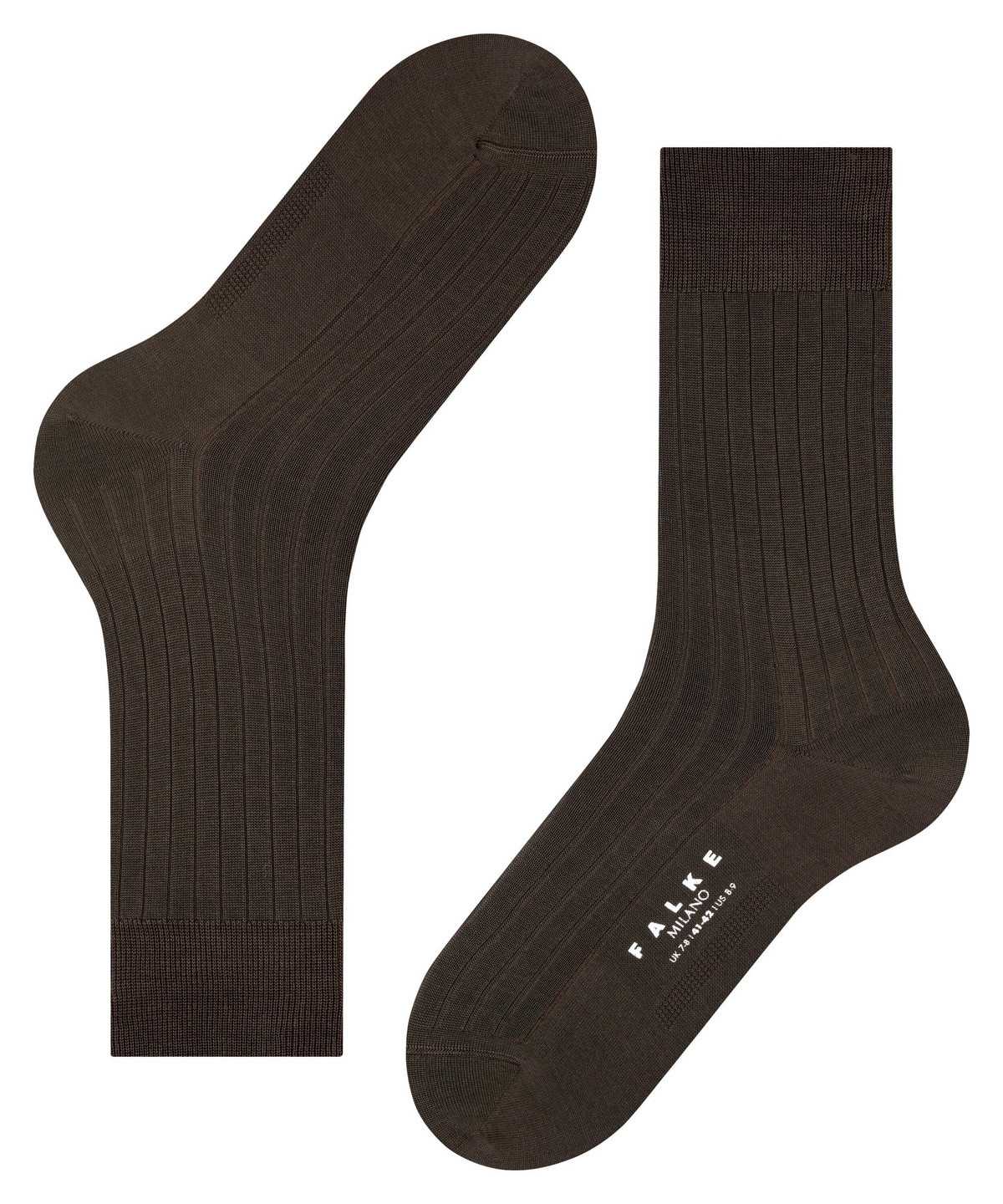 Skarpetki Falke Milano Socks Męskie Brązowe | UFYREL-695