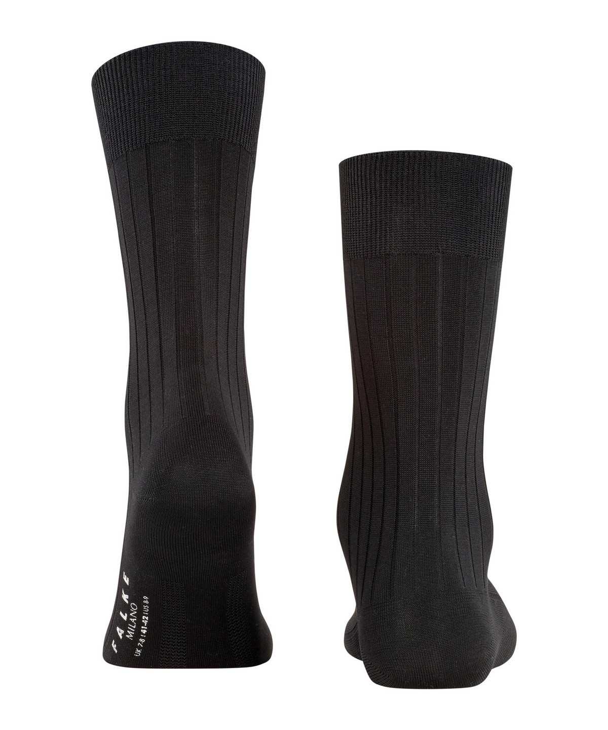 Skarpetki Falke Milano Socks Męskie Czarne | YDBNQH-017