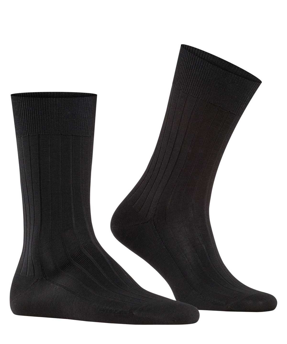 Skarpetki Falke Milano Socks Męskie Czarne | YDBNQH-017