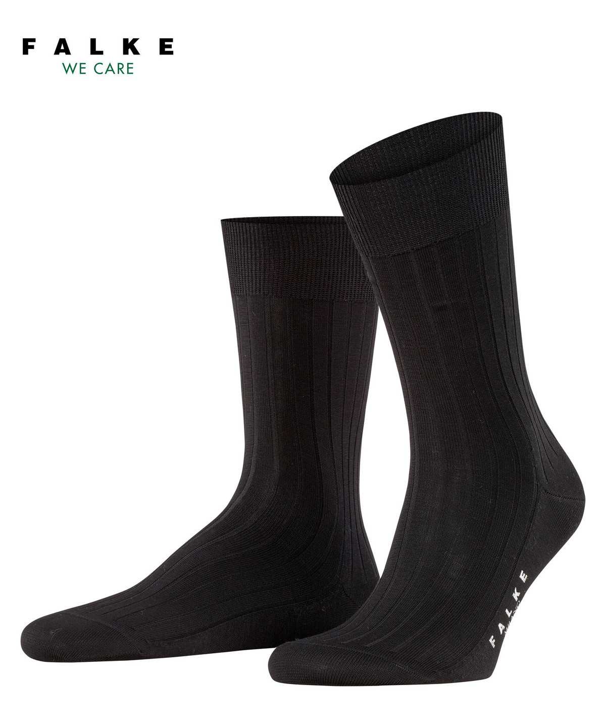 Skarpetki Falke Milano Socks Męskie Czarne | YDBNQH-017