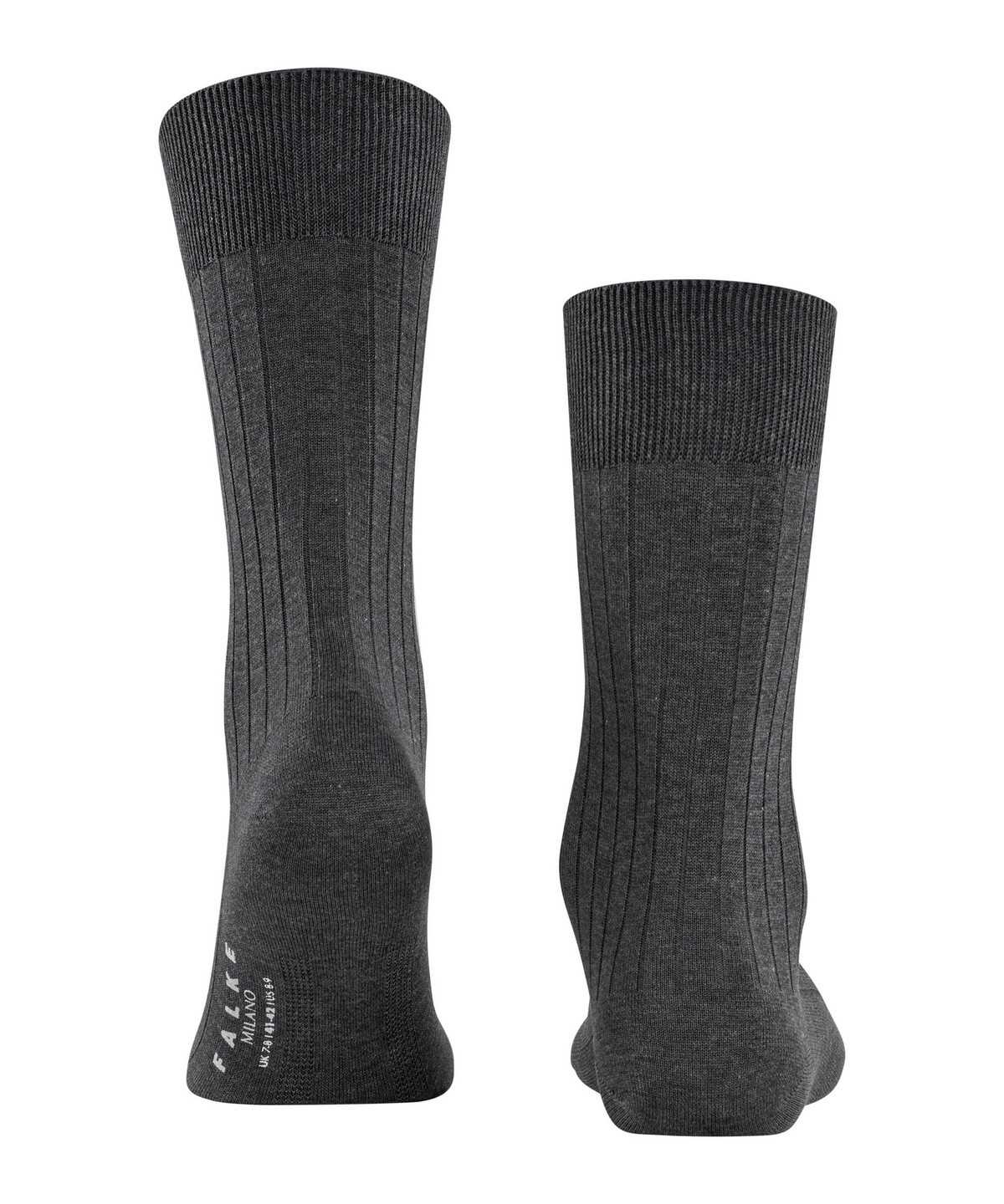 Skarpetki Falke Milano Socks Męskie Szare | HRFCYT-715