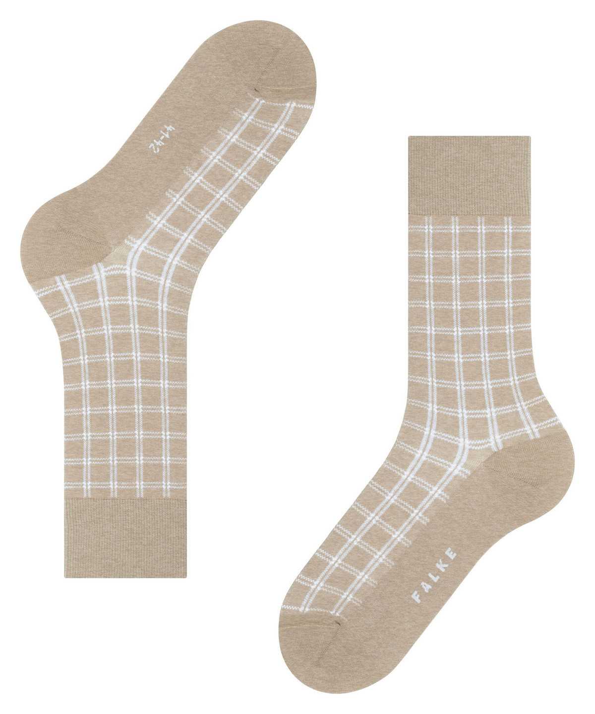 Skarpetki Falke Modern Tailor Socks Męskie Beżowe | QLZEIN-275