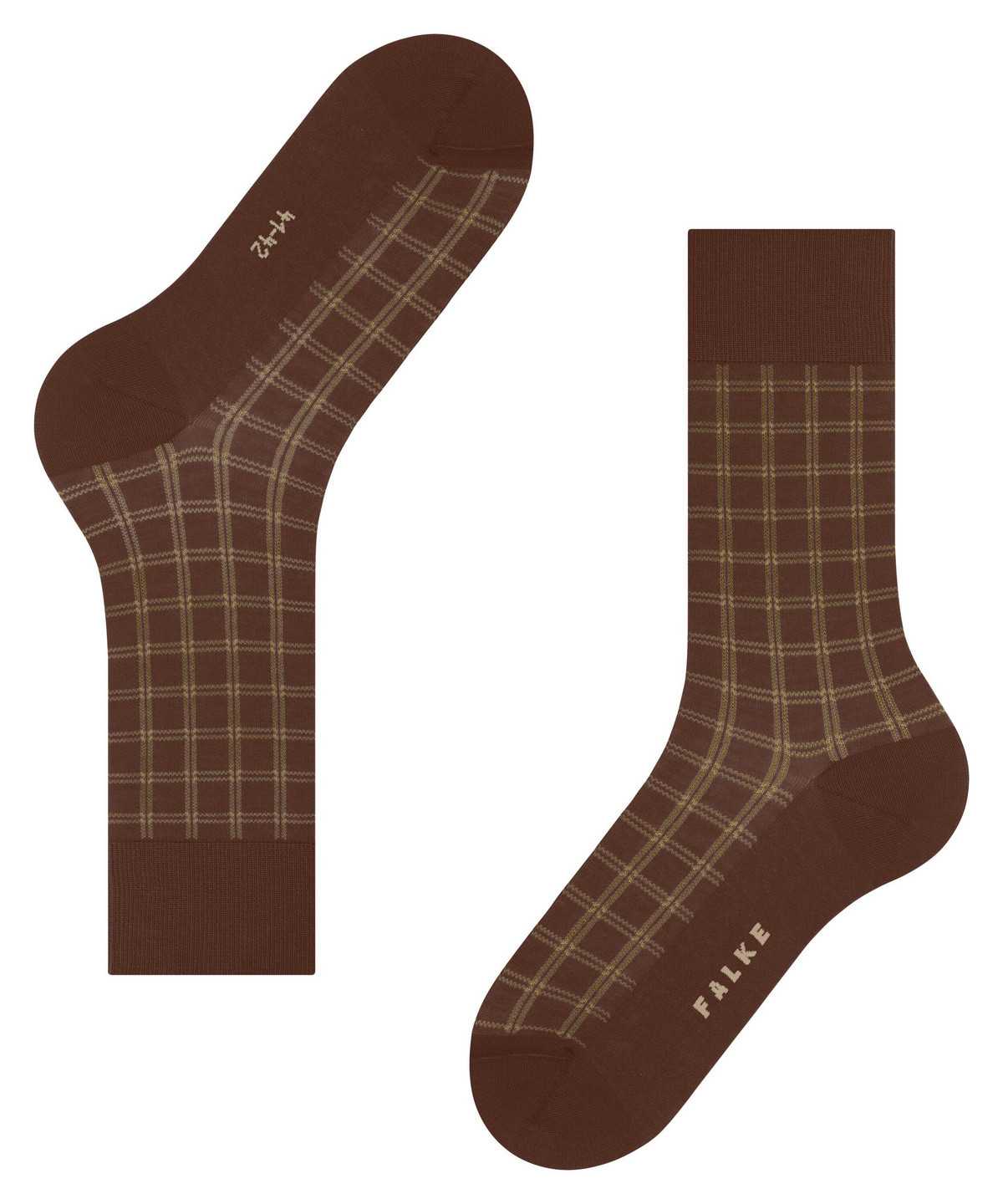 Skarpetki Falke Modern Tailor Socks Męskie Brązowe | FXQBPA-261