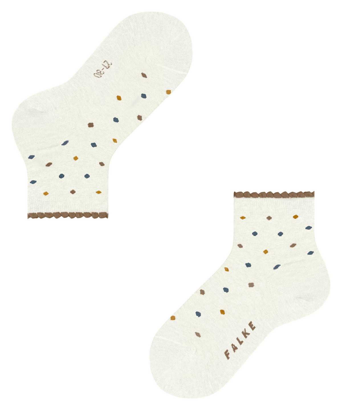 Skarpetki Falke Multidot Short sock Dziecięce Białe | KZSRPH-923