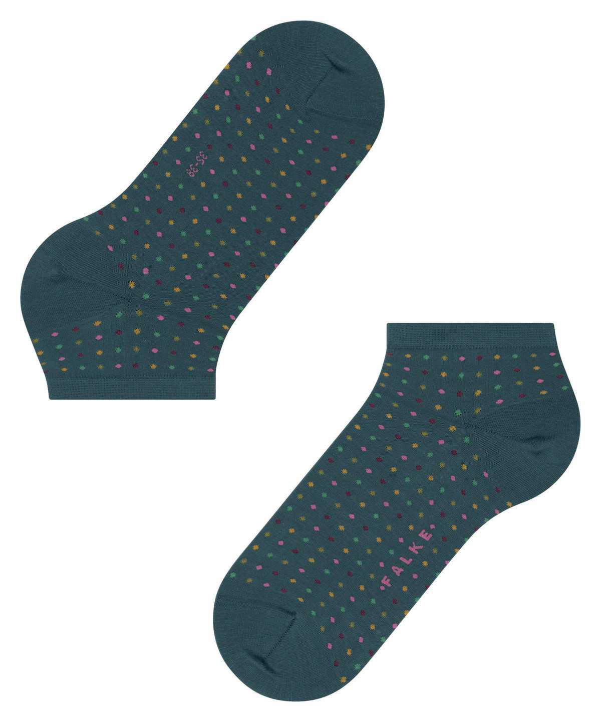 Skarpetki Falke Multispot Sneaker socks Damskie Zielone | TXJEGW-267