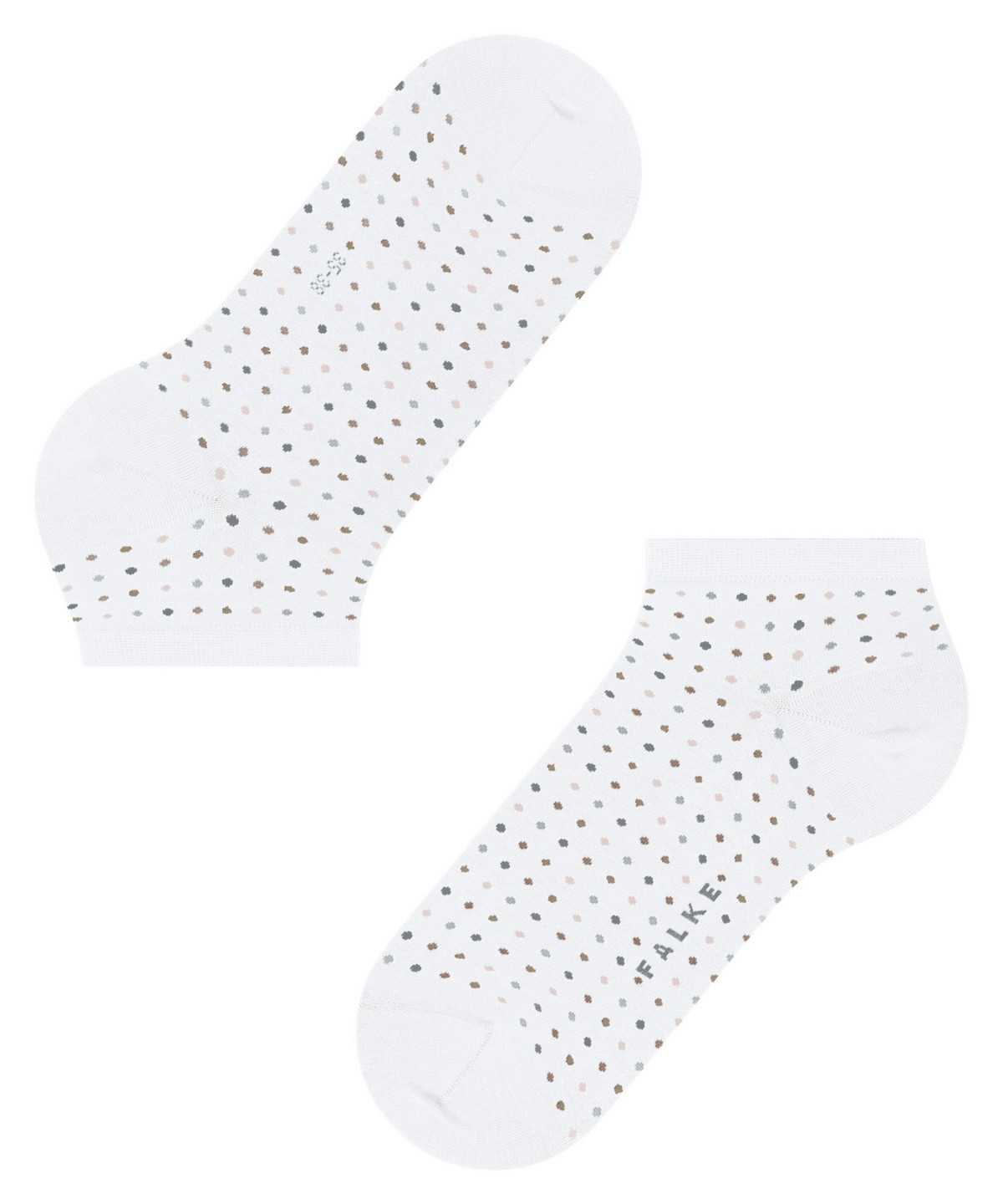 Skarpetki Falke Multispot Sneaker socks Damskie Białe | NFOQVD-516