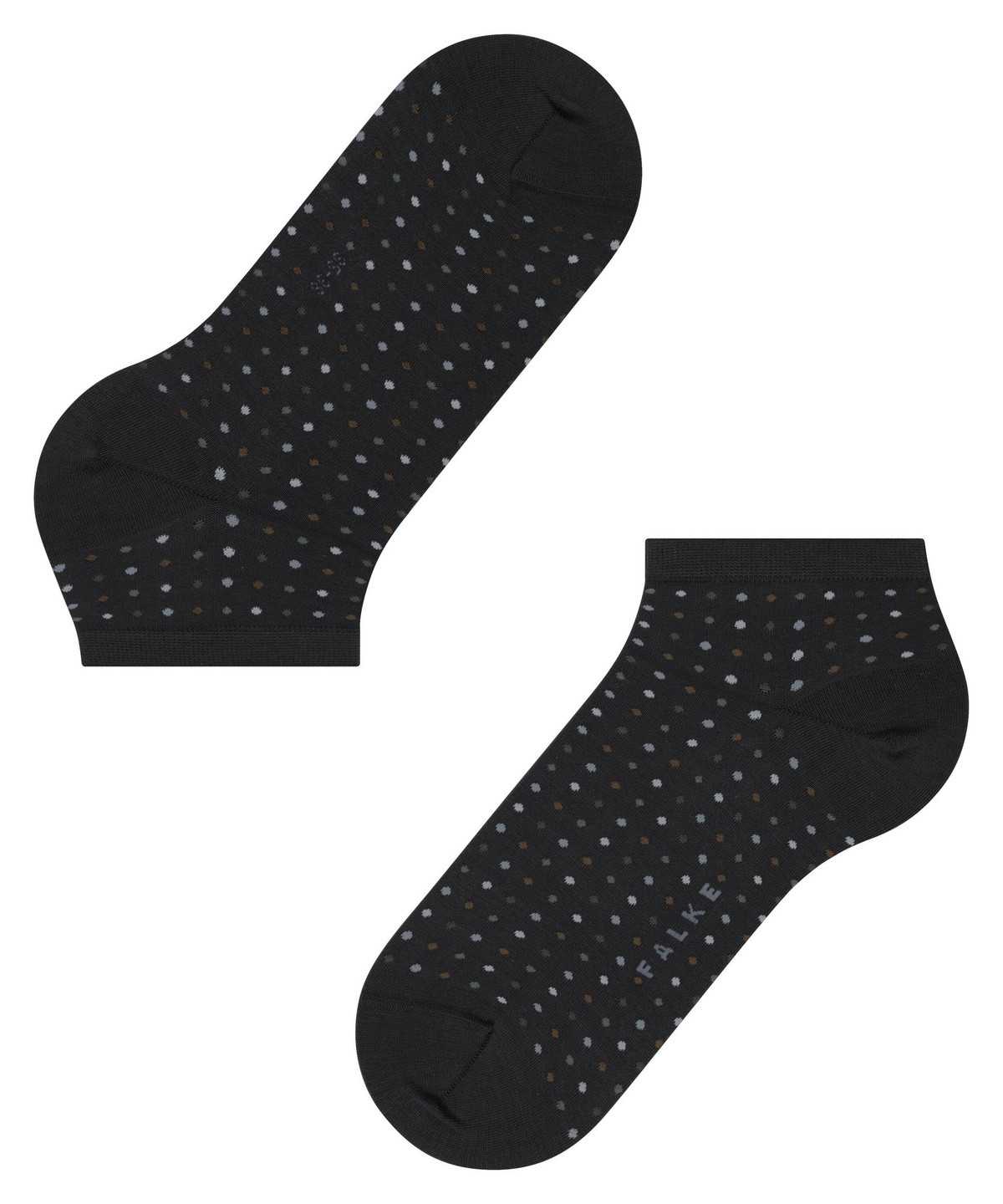 Skarpetki Falke Multispot Sneaker socks Damskie Czarne | QRPGTH-502