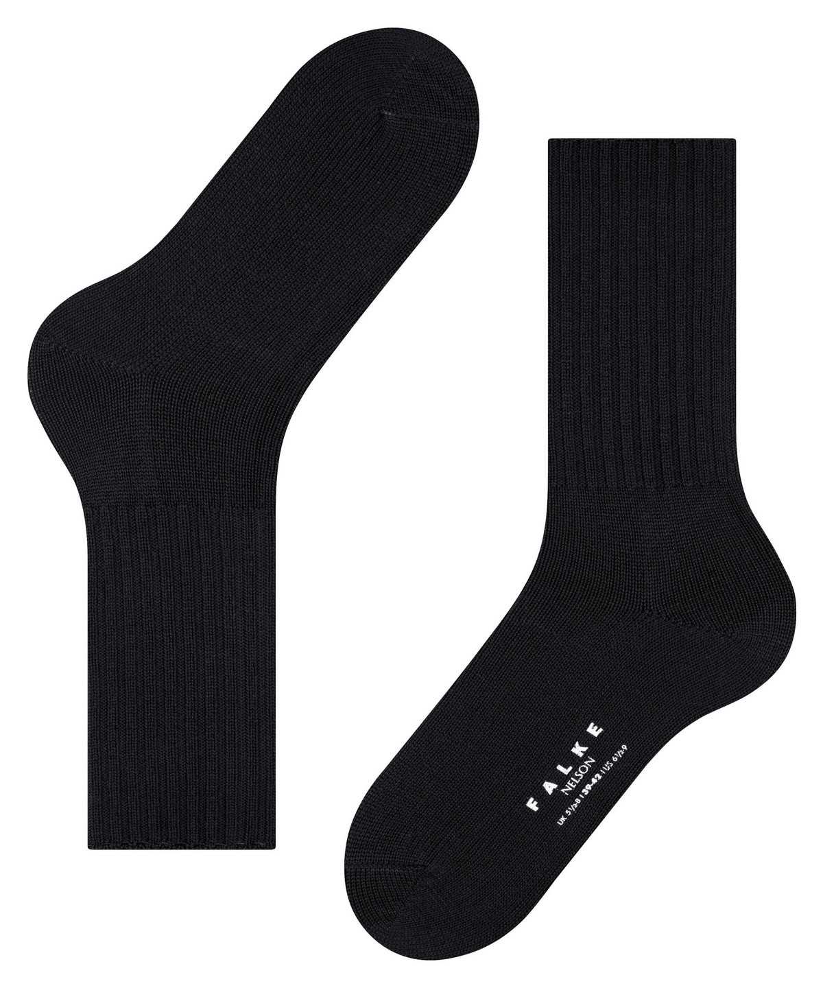 Skarpetki Falke Nelson Boot socks Męskie Czarne | VJKCTW-162