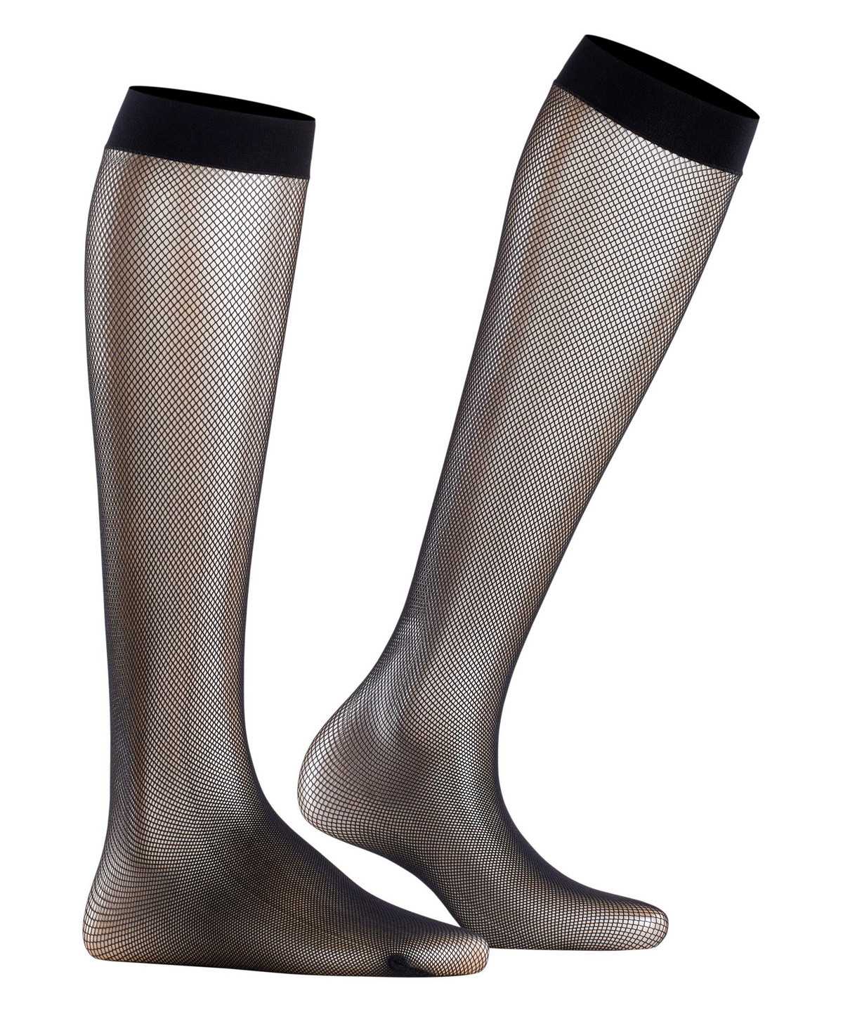 Skarpetki Falke Net Knee-high Socks Damskie Czarne | KCNJAE-267