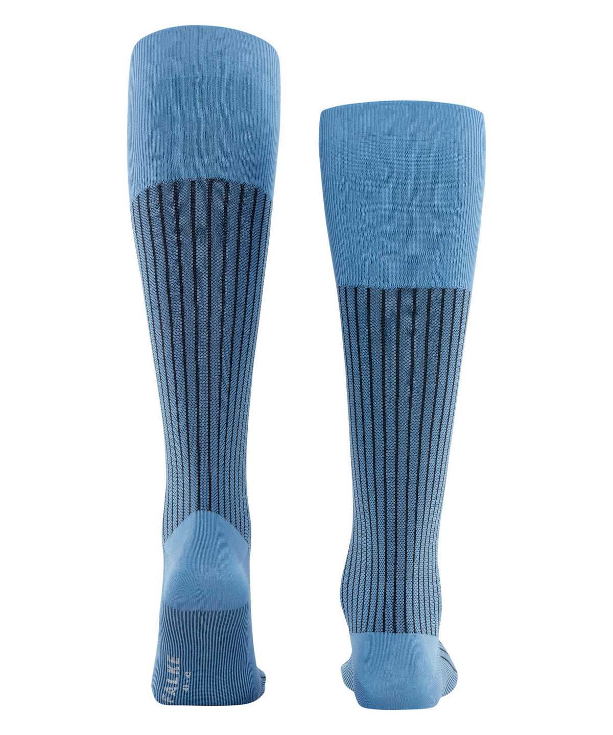 Skarpetki Falke Oxford Stripe Knee-high Socks Męskie Niebieskie | QGIWTP-548