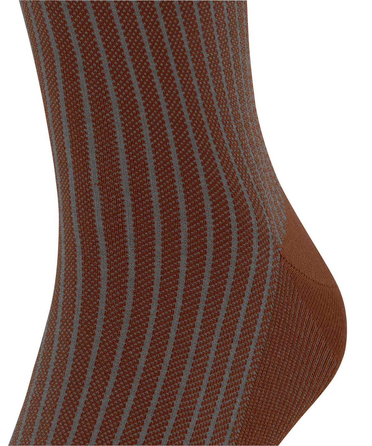 Skarpetki Falke Oxford Stripe Knee-high Socks Męskie Brązowe | MHJRCZ-352